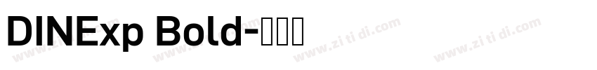DINExp Bold字体转换
